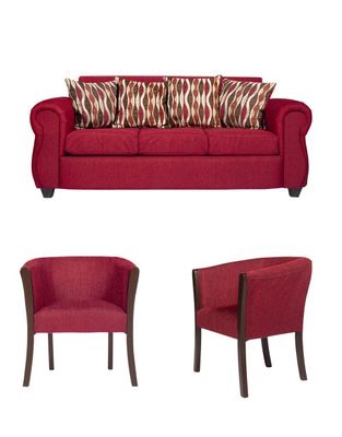 Living 3-1-1 Tela Monaco Rojo