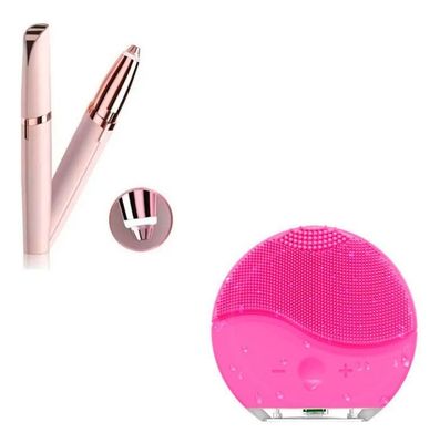 Depiladora Cejas Recargable + Removedor Facial