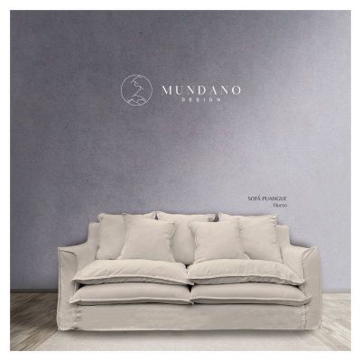 Imagen 2 del producto Sofá Puangue Lino Hueso 3C