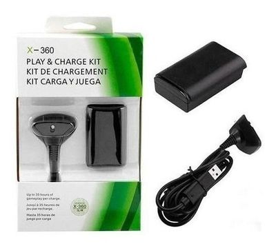 Kit De Carga Y Juega Xbox 360 Batería 3800 Mah