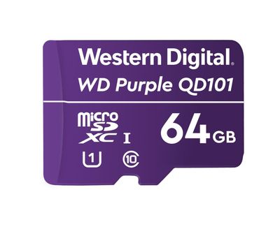 MicroSD WD Purpura 64gb SURVEILLANCE Class 10