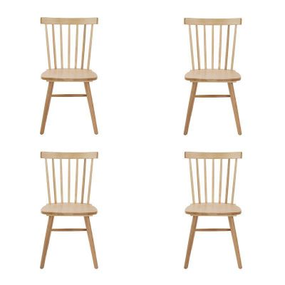 Pack 4 Sillas De Comedor Victoria Natural