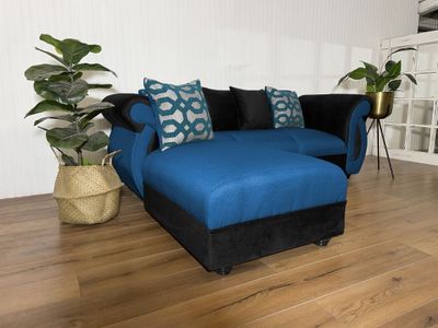 Imagen 2 del producto Seccional New Dominga Azul 3 Cuerpos