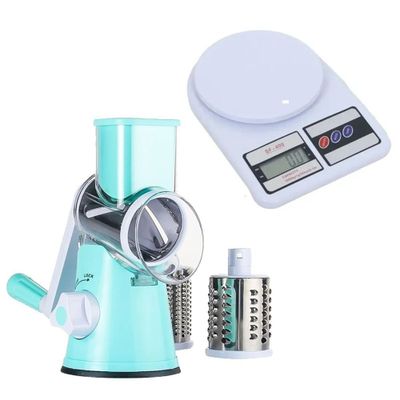 Balanza Digital De Cocina + Rallador Rebanador De Verduras