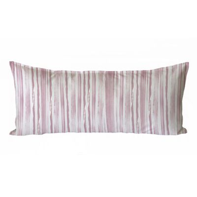 FUNDA COJÍN ALGODÓN TRAMA LINEAL PALO DE ROSA XL