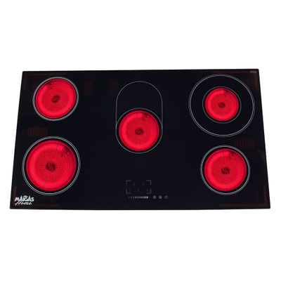 Encimera Vitrocerámica 5 quemadores DELUXE  CEV05D