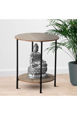 Imagen 2 del producto Mesa Lateral Redonda Noruega Industrial Café