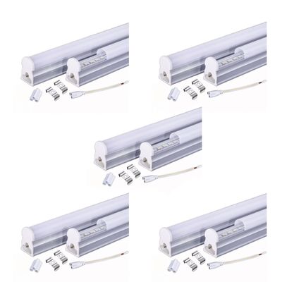 Pack 5 Tubos LED T5 Con Base 18W 120cm Neutro