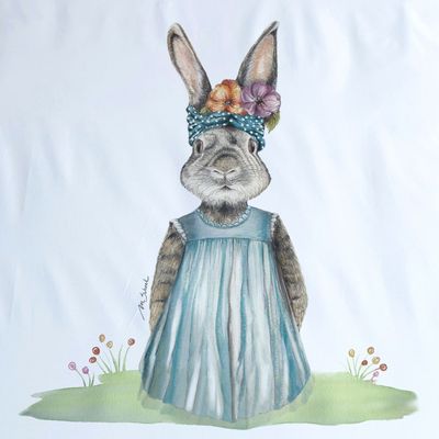 Imagen 2 del producto CUBREPLUMÓN KIDS CONEJA FLORA 2 PLAZAS