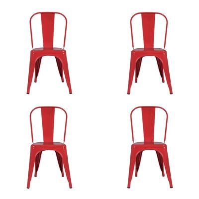 Pack 4 Sillas De Diseño Tolix París