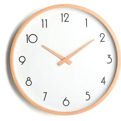 Imagen 1 del producto Reloj De Muralla Redondo Madera Clara Analogo