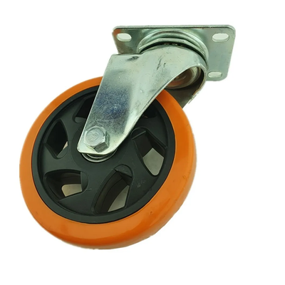 Rueda Naranja Giratoria 5 Pulgadas