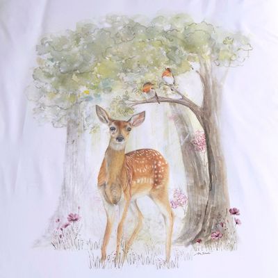 Imagen 2 del producto CUBREPLUMÓN CUNA BAMBI EN EL BOSQUE