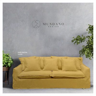 Imagen 2 del producto Sofá Palena Chenille Azafran 3C
