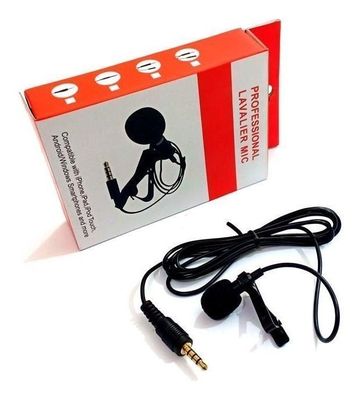 Imagen 1 del producto Micrófono Condensador Lavalier Solapa Para Celulares