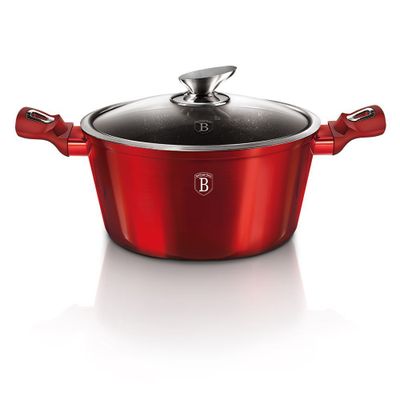 Olla Cacerola 28 cm  6.1 Ltrs  revestimiento en marmol