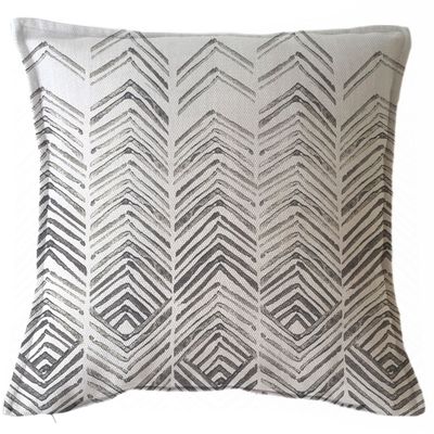 FUNDA COJÍN MARISA ABSTRACTO ESPIGAS GRIS 45X45