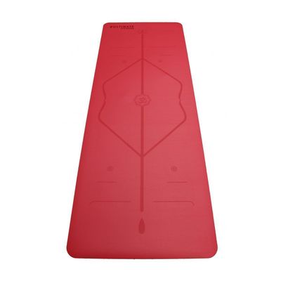 Mat de Yoga Premium PU Natural Rubber 5 mm Rojo