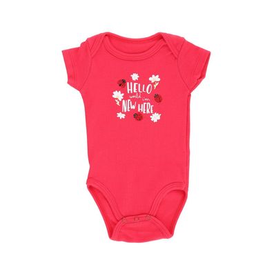 Body Manga Corta Pack 2 Niña Rojo