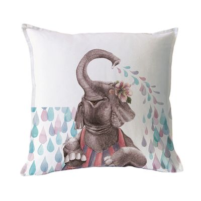 FUNDA COJÍN ALGODÓN ELEFANTA 45X45