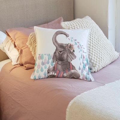 Imagen 2 del producto FUNDA COJÍN ALGODÓN ELEFANTA 45X45