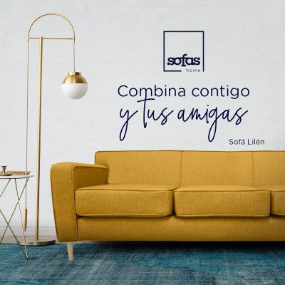 Imagen 2 del producto Sofá Lilen Felpa Ambarino 2 Cuerpos