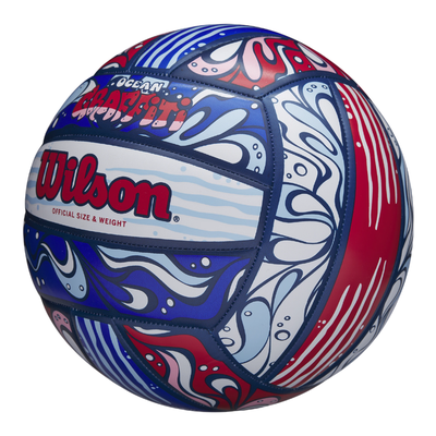 Imagen 2 del producto Balón Volleyball Ocean Graffiti Tamaño 5 Azul