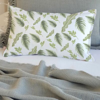 Imagen 2 del producto FUNDA COJÍN ALGODÓN PRIMAVERA VERDE  50X30