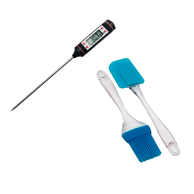 Set Brocha y Mezquino + Termometro De Cocina