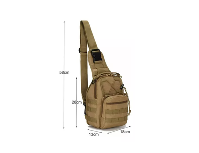 Imagen 2 del producto Bolso Táctico De Hombro Cruzado Impermeable Multiu