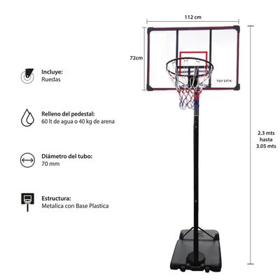Imagen 2 del producto Aro – Pedestal de Básquetbol A750 Elite Easy