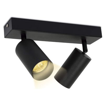 Foco Spotlight Sobrepuesto 2xGU-10 Altair II Negro