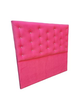 Imagen 2 del producto Respaldo Botoné Con Base 2P Rosado Diamante Felpa