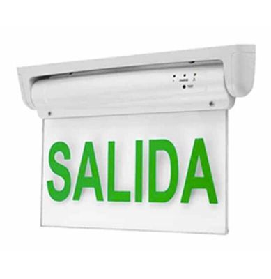 Luz LED De Emergencia Transparente Con Foto Salida Con Certificacion SEC