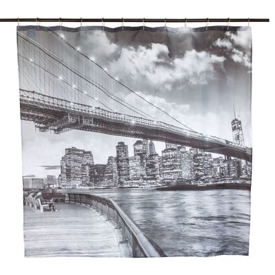 Set Cortina Baño Bridge Brooklyn 1.80x1.80 cm.