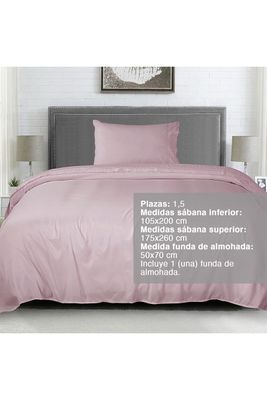 Imagen 2 del producto Sábana Broderie 1,5 Plazas Palo Rosa