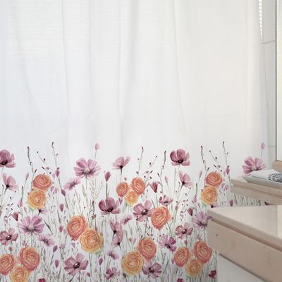Imagen 2 del producto CORTINA DE BAÑO ALGODÓN RANÚNCULOS