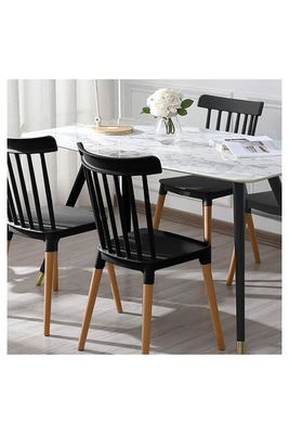 Imagen 2 del producto Pack 4 Sillas Clásicas Comedor Negro