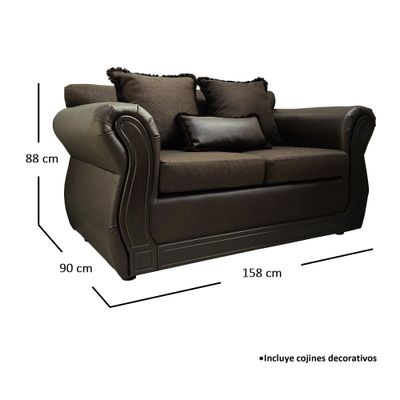 Imagen 2 del producto Living Con Resorte Estructural 4 Cuerpos 2+2 Castilla Late