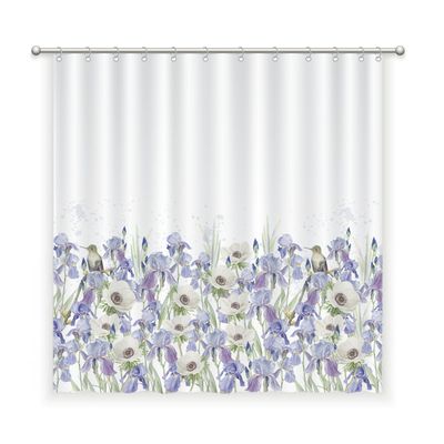 CORTINA BAÑO ALGODÓN JARDÍN IRIS