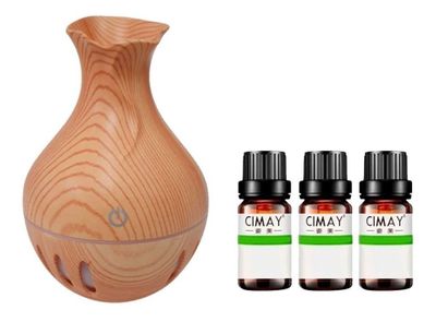 Humidificador Aromatizador Flor + 3 Esencias