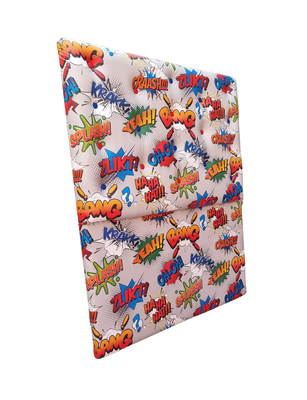 Imagen 2 del producto Respaldo 1.5 Plazas a Piso Botone Comic Eco Cuero Muebles Rimar