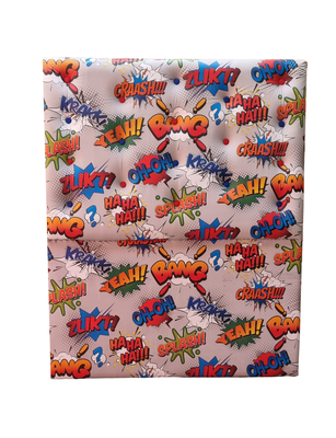 Respaldo 1.5 Plazas a Piso Botone Comic Eco Cuero Muebles Rimar