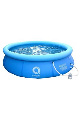 Piscina Inflable con Filtro 2074L 63x240cm Celeste