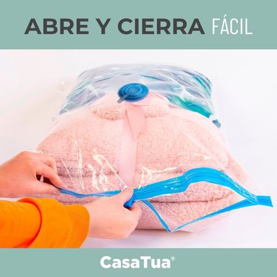 Imagen 2 del producto Pack Bolsas Al Vacio CasaTua Compresion Ropa 12 L