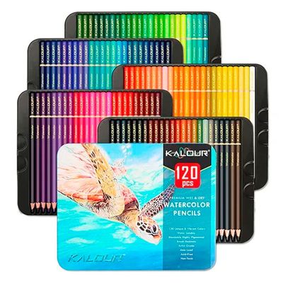 Set 120 Lapices Colore Arte Profesional Dibujo Caja Metálica