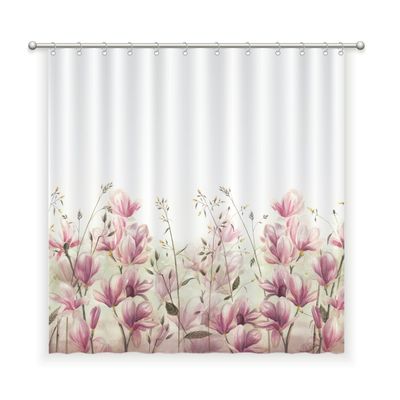 CORTINA DE BAÑO ALGODÓN MAGNOLIAS