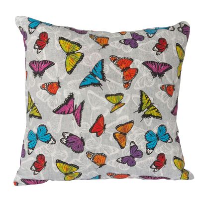 Imagen 2 del producto Set 4 cojines Lona Española Mimi 50x50 cm Gris