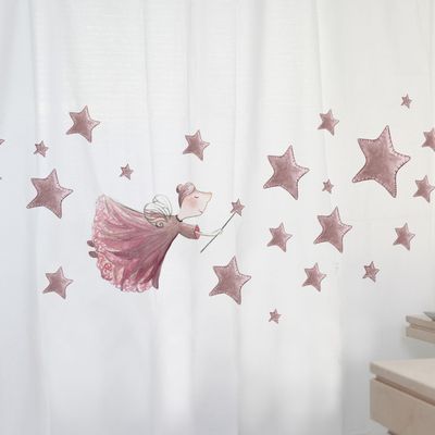 Imagen 2 del producto CORTINA DE BAÑO ALGODÓN HADA ROSA