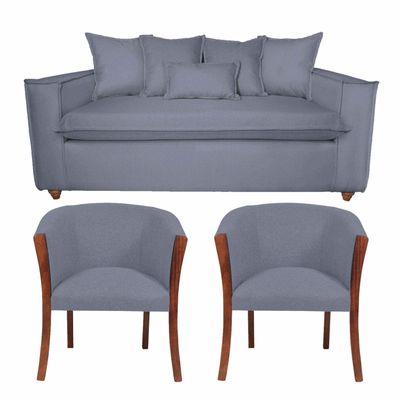 Imagen 1 del producto Living 311 amadeo + 2 Sitiales gris                